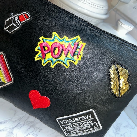 NYC Leather Travel/Make Up Bag - Picture 5 of 9